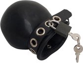 Mister b rubber lockable cock and ball prison