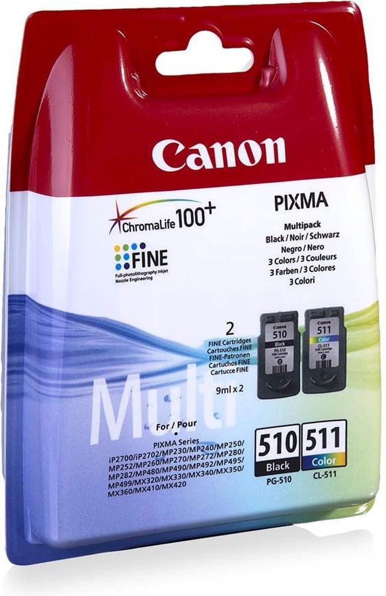 Canon PG-510/CL-511 - Inktcartridge / Zwart / Kleur | bol.com