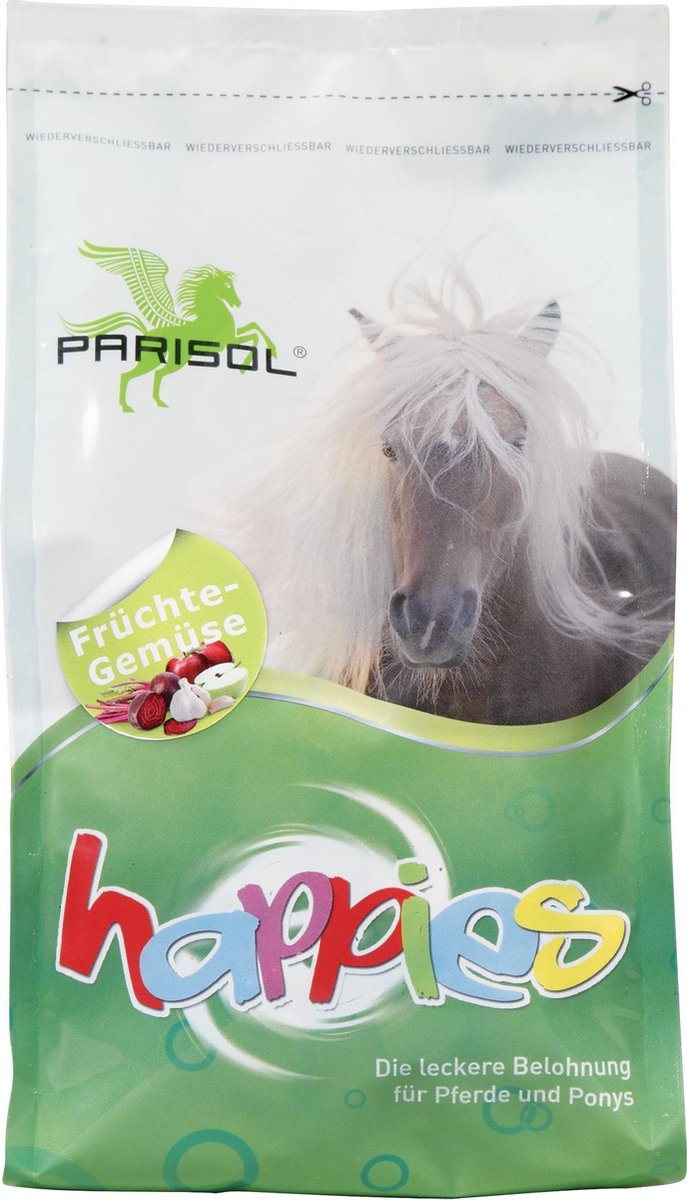 Paardensnoepjes Parisol Happies banaan/wortel 1kg