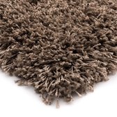 Hoogpolig vloerkleed effen - Shaggy Prime taupe 240x300 cm