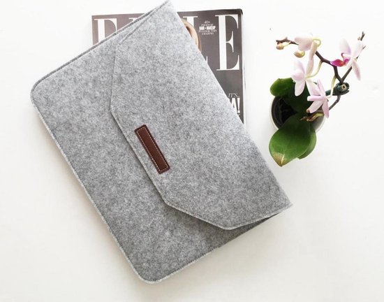 Bol Com Laptop Vilten Soft Sleeve Geschikt Voor Macbook Pro Air 13 Inch 13 3 Laptop