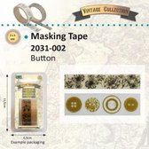 Vintage masking tape 5m x2 ass. button