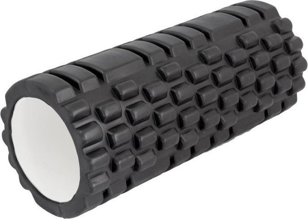 Fitness Foam Roller - Yoga Workout Roll - Pilates / Body Rug Triggerpoint Massage Rol The Grid Roller - 32CM Zwart