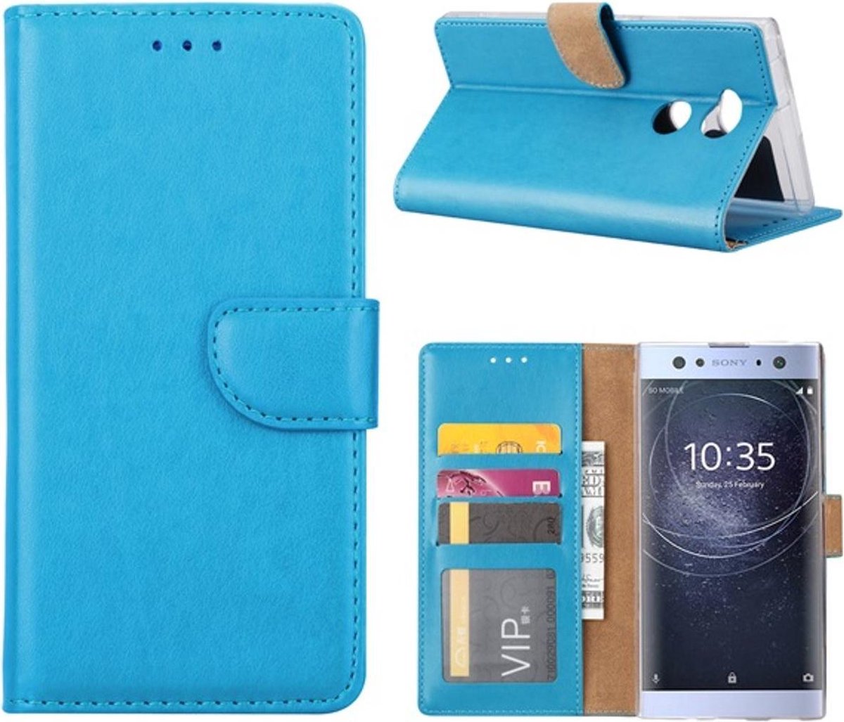 Bookcase Geschikt voor: Sony Xperia XA2 Ultra - Turquoise - portemonee hoesje
