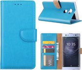 Bookcase Geschikt voor: Sony Xperia XA2 Ultra - Turquoise - portemonee hoesje