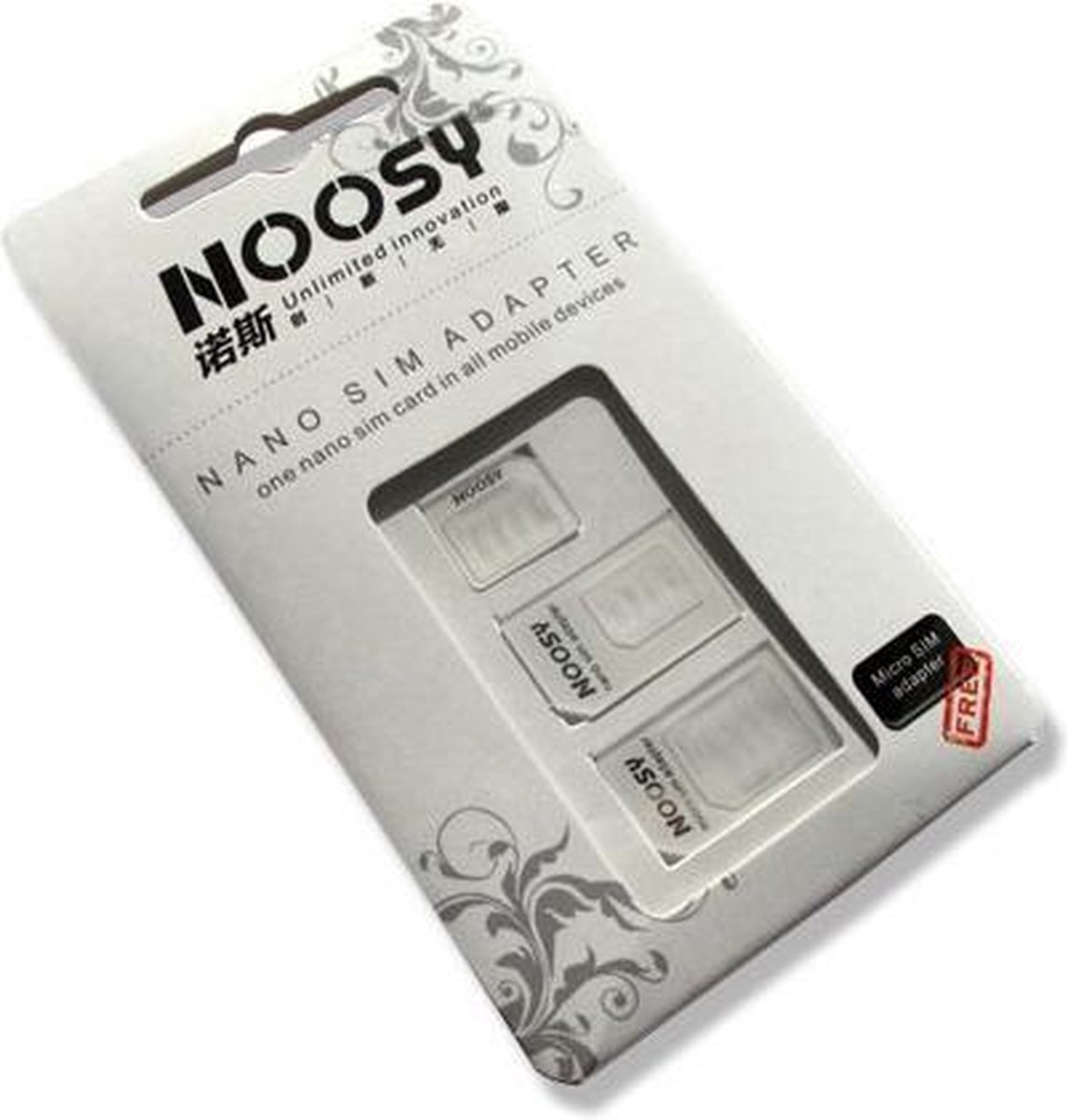 SIM adapter Setje voor NANO  Micro en normaal - Noosy