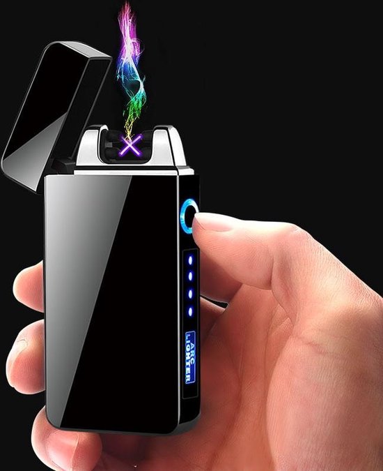 DONGQI Elektrische USB-aansteker, Touchscreen, Oplaadbaar, Voor Papa of Heren, Verjaardag Geschenkdoos