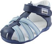 Leren jongens sandalen blauw - maat 21