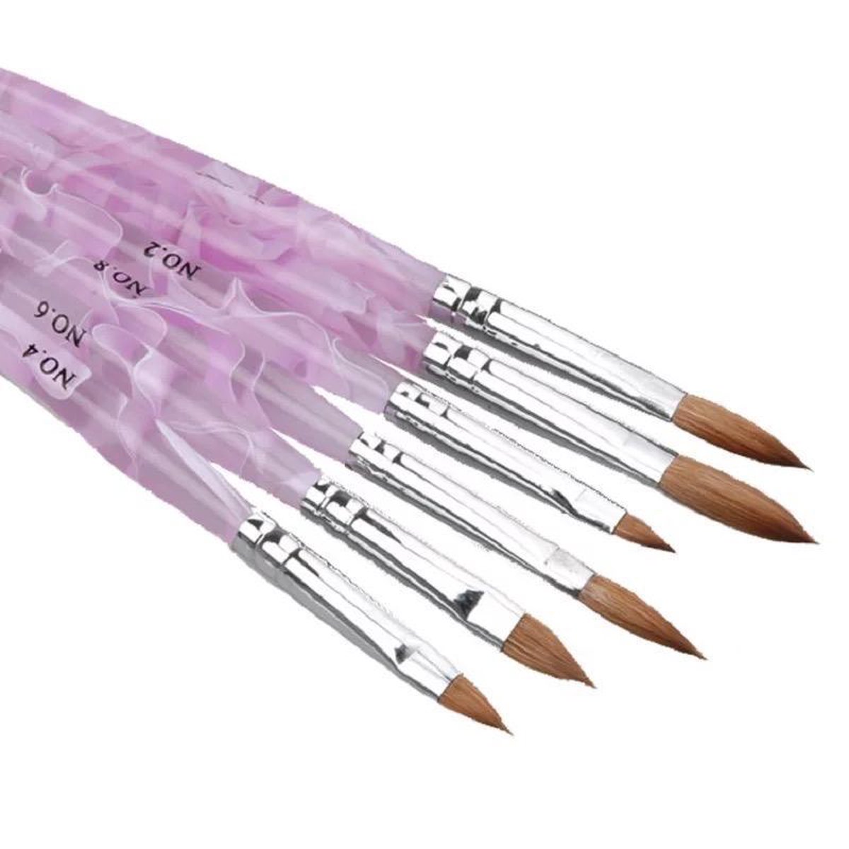 Kwalitatieve Acryl Penseel - Nageldecoratie Pen - #2 Pink Diamond