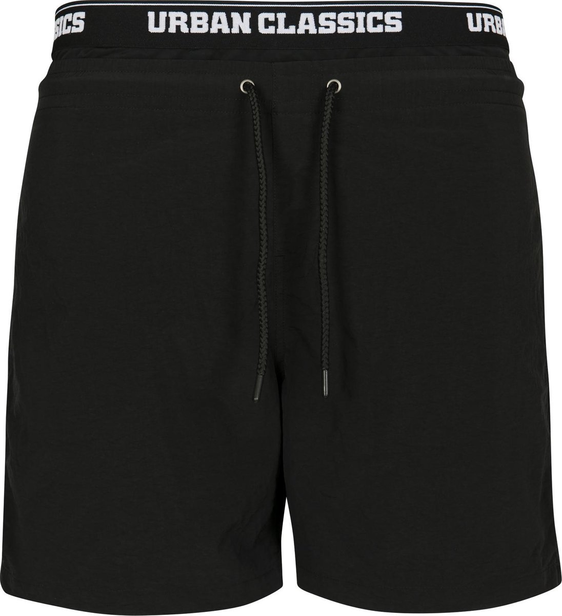 Heren Mannen Modern Short Menswear Casual Streetwear zwembroek Two in One Zwart