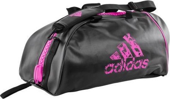 Adidas sporttas en rugzak met mega-rits | zwart-roze - Product Kleur: Zwart  / Roze /... | bol.com