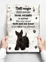 Wandbord hond: Schotse Terriër - 30 x 42 cm