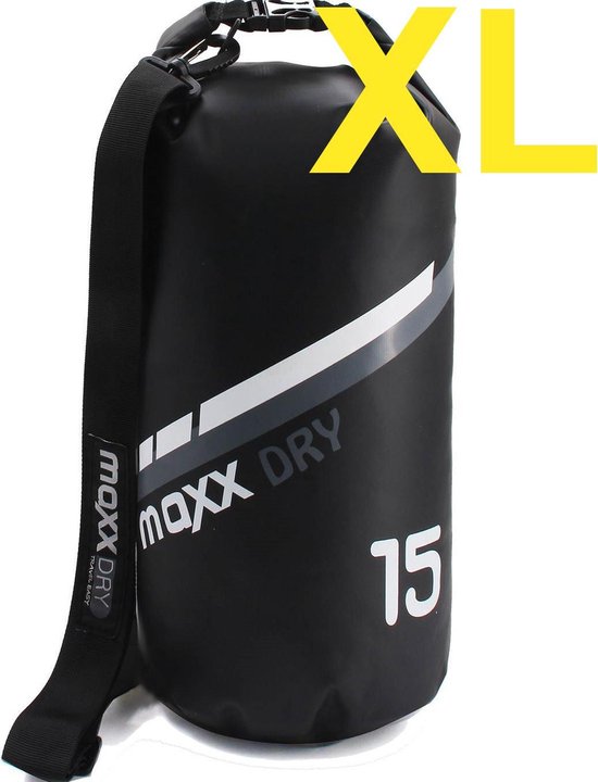 DryBag 15 liter zwart | Waterdichte tas | Maxx Dry | Reistas | Sporttas |  Boottas -|... | bol.com