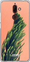 Nokia 7 Plus Hoesje Transparant TPU Case - Waving Plant #ffffff