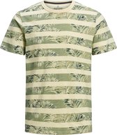 Jack & Jones - JPRDUSTIN BLU, AOP TEE SS CREW NECK - Pear Sorbet - Mannen - Maat XXL