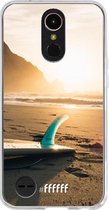 LG K10 (2017) Hoesje Transparant TPU Case - Sunset Surf #ffffff