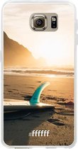 Samsung Galaxy S6 Hoesje Transparant TPU Case - Sunset Surf #ffffff