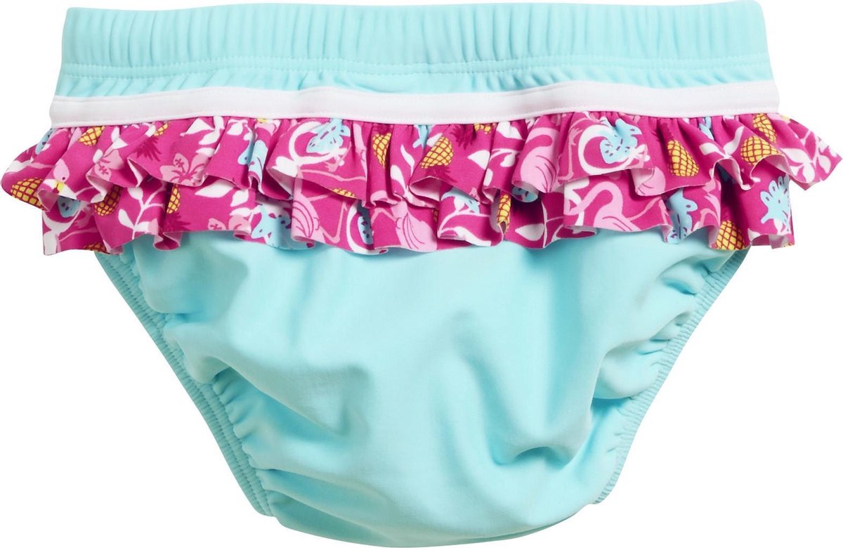 Playshoes UV wasbare Zwemluier Kinderen Flamingo - Aqua/Roze — afbeelding 3
