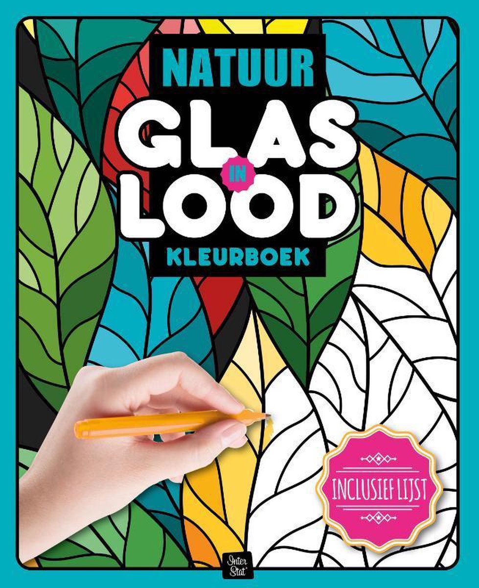 Bol Com Glas In Lood Kleurboek Natuur
