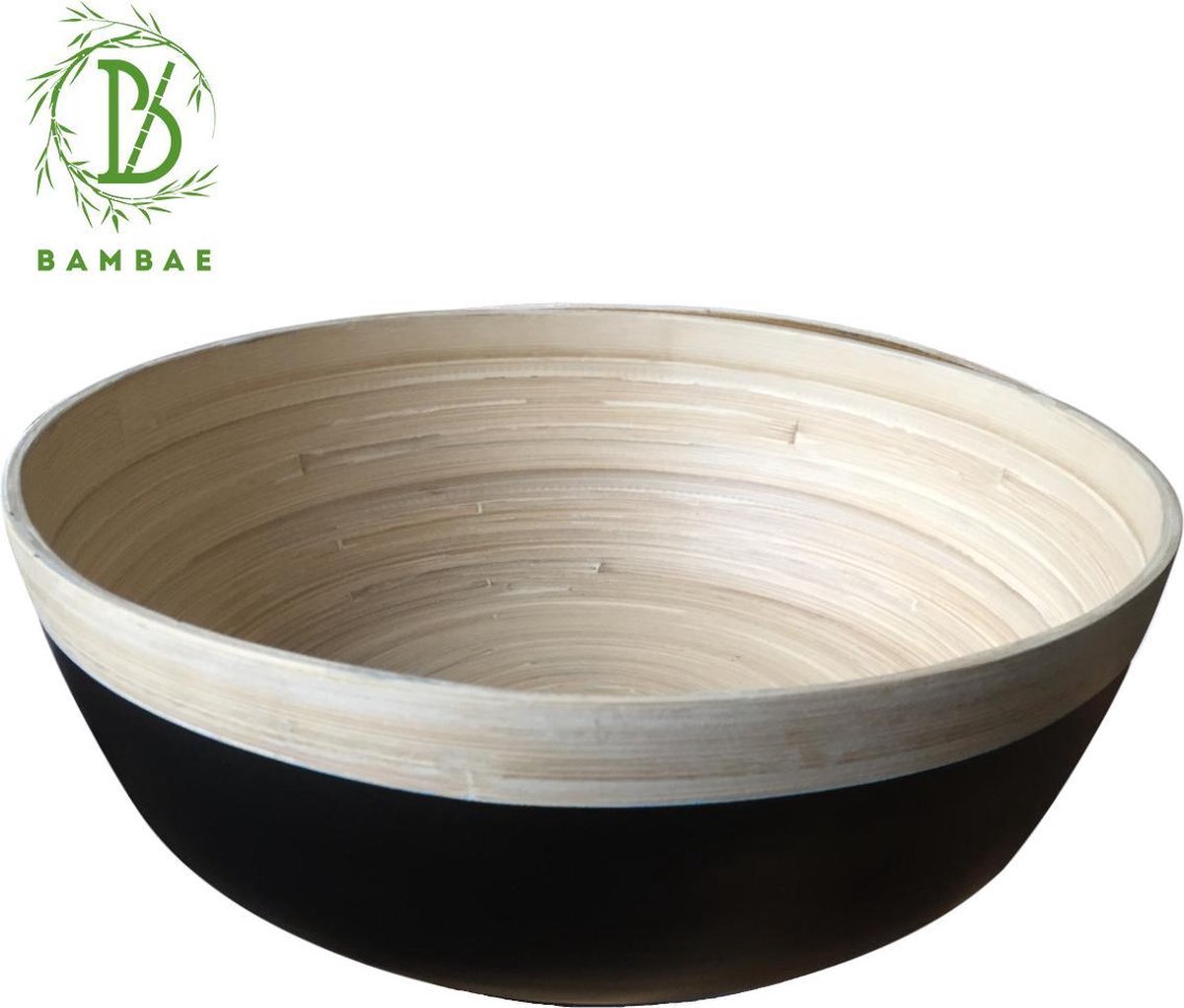 Bambae - Slakom XL - Bamboe - Zwart - 30cm diameter - Bambae