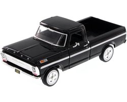 Ford F-100 Pickup (Zwart) 1:24 Motor Max