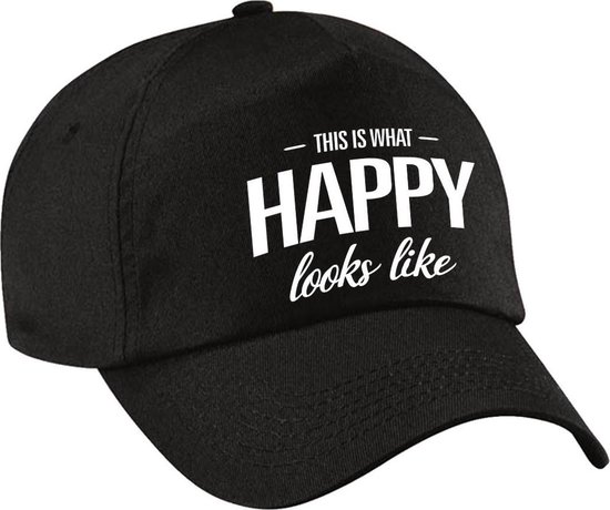 Voici à quoi ressemble Happy casquette / casquette noire pour garçons et  filles -... | bol.com