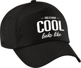 This is what cool looks like pet / cap zwart voor dames en heren - baseball cap - grappige cadeau petten / caps