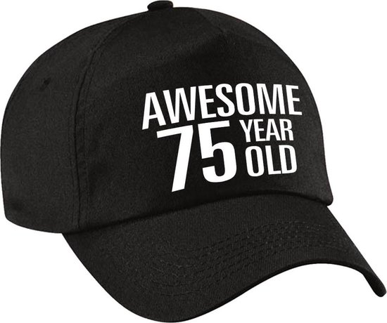 Superbe casquette / casquette d'anniversaire de 75 ans noir pour dames et  messieurs -... | bol.com