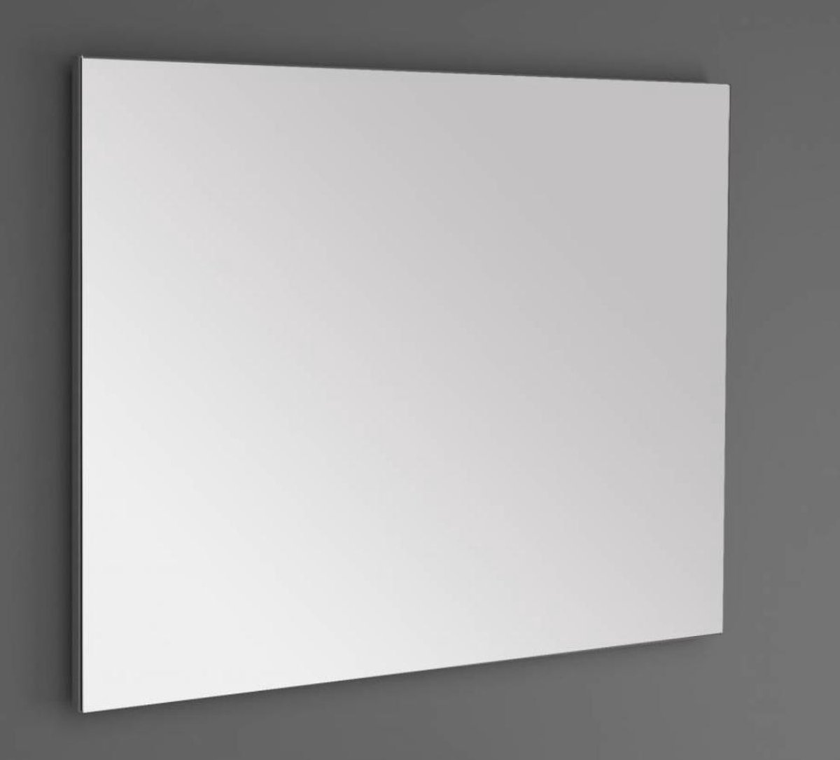 Blue Florence wandspiegel in aluminium frame 80x70cm