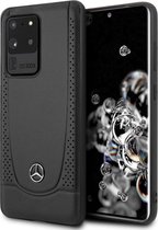 Samsung Galaxy S20 Ultra Backcase hoesje - Mercedes-Benz - Effen Zwart - Leer
