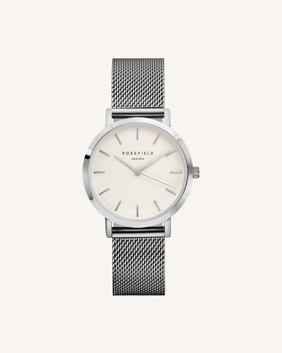 Rosefield The Tribeca Dames Horloge - Zilver Ø33mm - TWS-T52