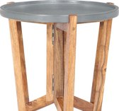 Salontafel  Massief hout-  koffietafel (Incl LW 3D Klok) coffee table woonkamertafel