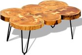 Salontafel  Massief hout-  koffietafel (Incl LW 3D Klok) coffee table woonkamertafel