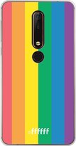 Nokia X6 (2018) Hoesje Transparant TPU Case - #LGBT #ffffff