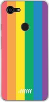 Google Pixel 3 XL Hoesje Transparant TPU Case - #LGBT #ffffff