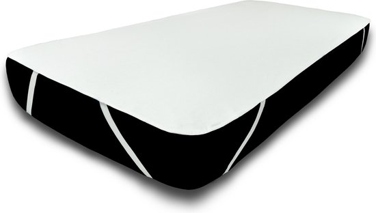 UNIFICATO waterdichte matrasbeschermer 160x200cm - 100% katoenen badstof - wit