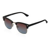 Wooden clubmaster | trendy zonnebril en goedkope zonnebril (UV400 bescherming - hoge kwaliteit) | Unisex  | zonnebril dames  & zonnebril heren