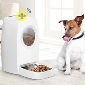 Rexa® Witte Automatische voerbak met LCD scherm | 6L voor katten en honden Voerautomaat met timer | Voor hond en kat | Voederapparaat | Pet feeder | Pet Feeder met timer, LCD-scher