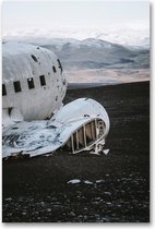 MN Collections - Schilderij - Transport Photography. - Zwart, Wit En Grijs - 105 X 70 Cm