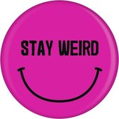 Grindstore Badge/button Stay Weird Badge Paars