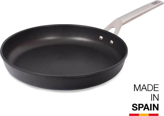 Valira Aire Non Induction Frying Pan, Cast Aluminum, Black