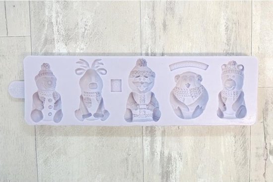 Karen Davies Christmas Characters Silicone Mould