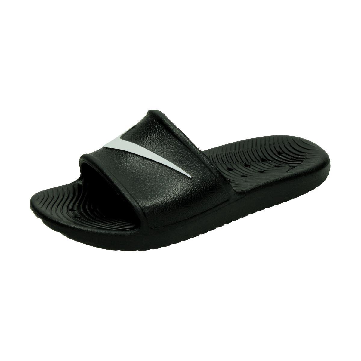 Nike Kawa shower GS/PS Kinderslippers Zwart