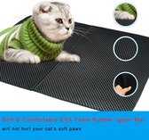 Kattenbakmat - Grit Opvanger - 30 x 45- Waterdicht - Kattenmat Met Filter - Kattenbak Accessoires - Kat Benodigheden - Cat Litter Mat - Dubbele Laag-kat
