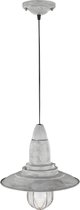LED Hanglamp - Hangverlichting - Trion Fisun - E27 Fitting - Rond - Antiek Grijs - Aluminium - BES LED