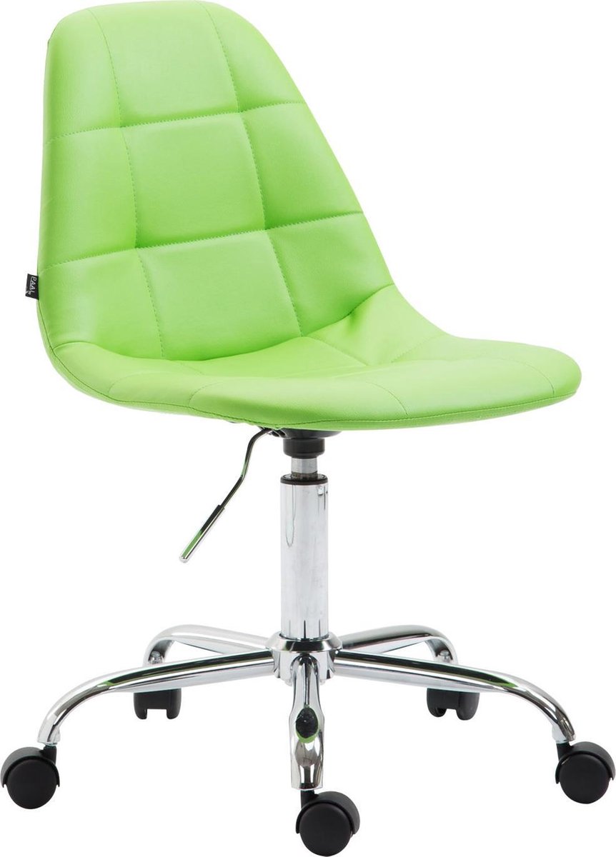 Bureaustoel volwassenen - geschikt als kruk - groen - 56x47x89