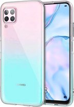 huawei p40 lite hoesje siliconen case - Huawei p40 lite hoesje siliconen case hoes transparant