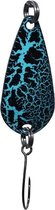 Troutlook Forellenkelle Spoon - Blau/Schwarz Flash - 3.0g - Blauw