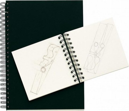 Sketchbook D&S A5 160gsm- Portrait Natural White Spiral Bound Art Paper | Hahnemühle