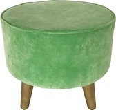 KRAM. | Poef fluweel Ø 50 x 46 cm | Groen